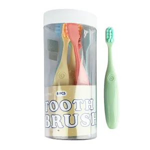 Moshi Moshi 89B Baby Toothbrush Set MM-02 (8 Pieces) Gentle Oral Care for Babies
